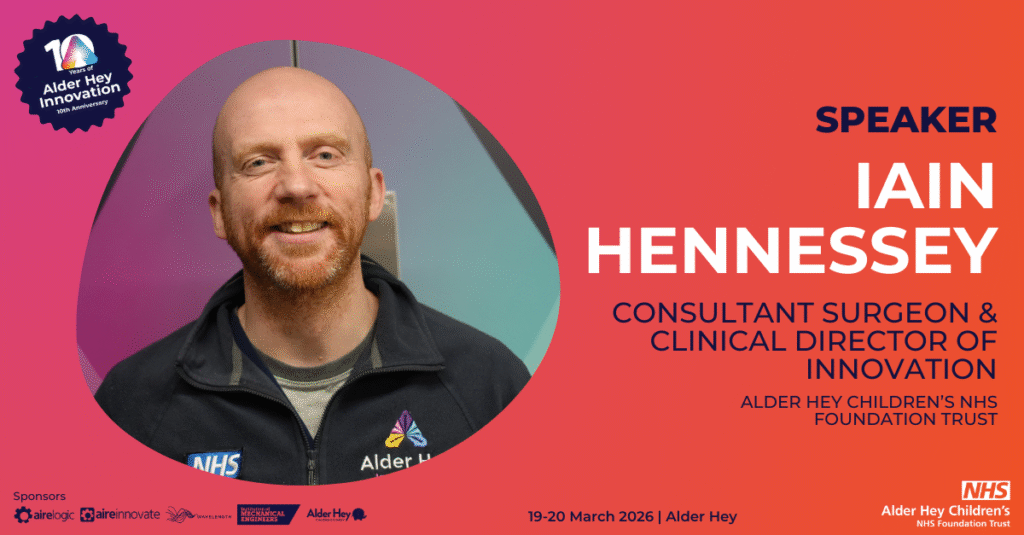 Promotional image for the Alder Hey Innovation Conference